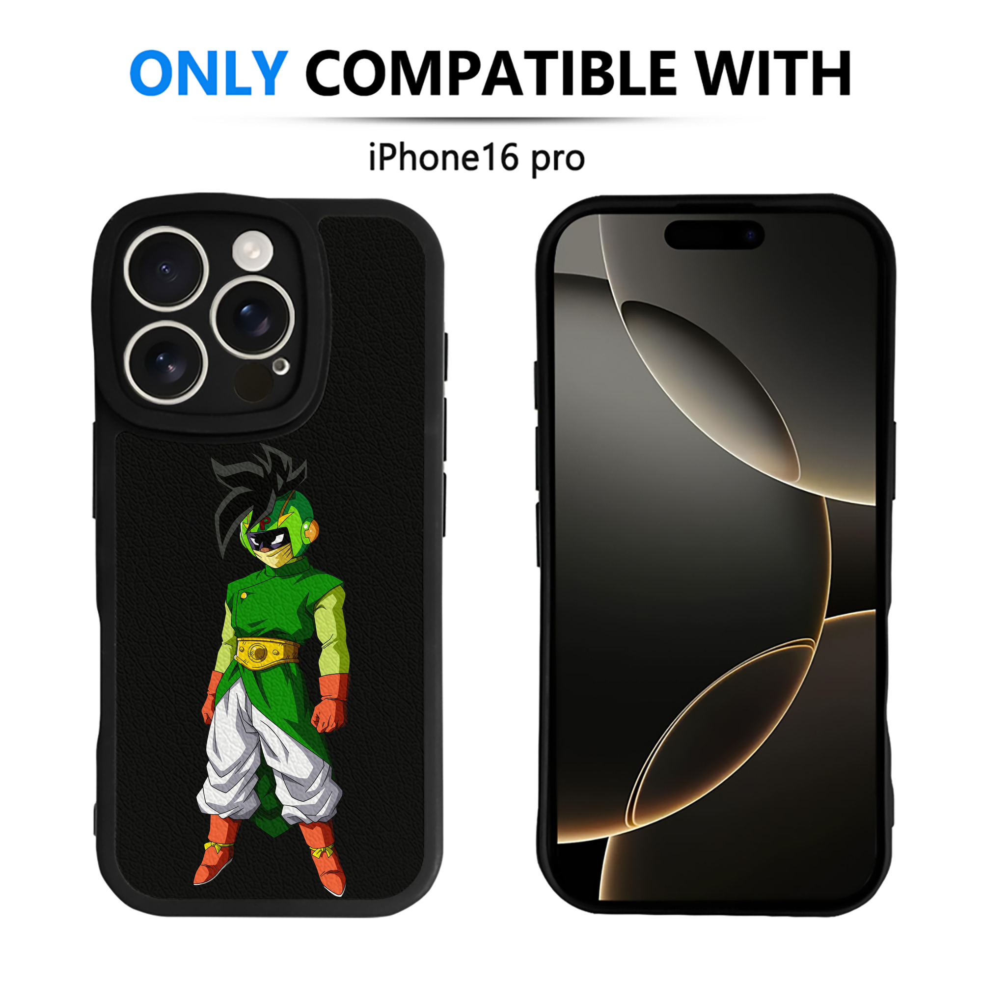 （画像用） ドラゴンボール DRAGON BALL 【iPhone 16シリーズ対応】シリコンスマホケース（レザー調） 材質：シリコン